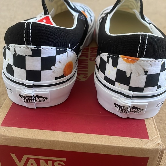 Sunflower Checkered Vans - Picture 4 of 5